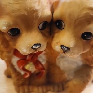 Charming Tan Porceline Figurine